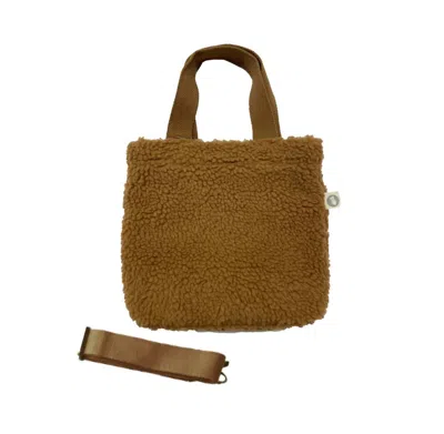 Quilted Koala Women's Sherpa Midi Town Bag In Mocha In Brown