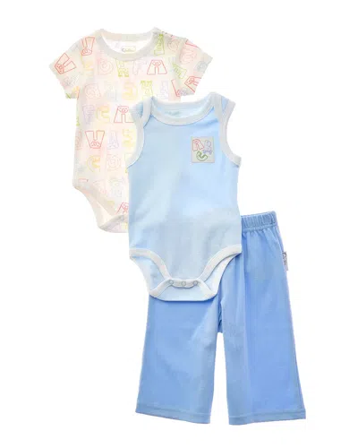 Quiltex Kids' 3pc Champ Romper & Turn Me Around Pant Set In Multi