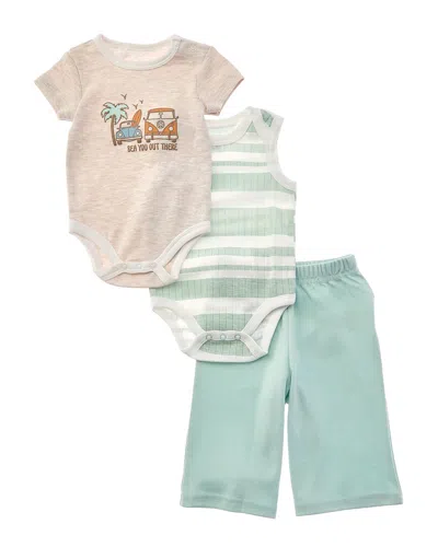 Quiltex Kids' 3pc Sea You Out There Romper & Turn Me Around Pant Set In Multi