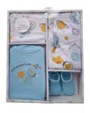 Quiltex Astrosaurus 4pc Layette Box Set In Blue