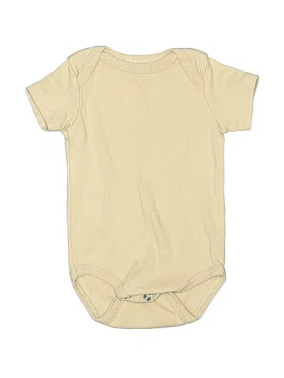 Pre-owned Quiltex Babies' Short Sleeve Onesie In Yellow
