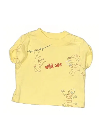 Pre-owned Quiltex Babies' Short Sleeve T-shirt In Yellow