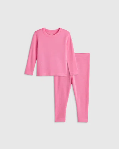 Quince Kids' 100% Merino Wool All-season Base Layer Long Sleeve And Legging Set