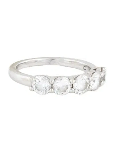 Pre-owned Quince 14k 1.50ctw Lab-grown Diamond Five Stone Band In Multicolor