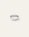 Quince 14k Gold 4mm Flat Edge Band Rings In White Gold