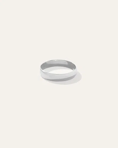 Quince 14k Gold 4mm Dome Band Rings In White Gold