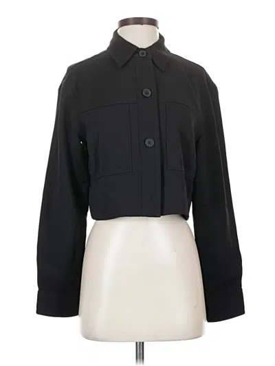 Pre-owned Quince 3/4 Sleeve Blouse In Black