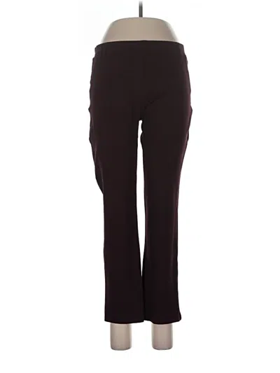 Pre-owned Quince Active Pants In Burgundy
