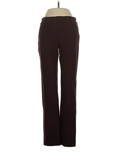 Pre-owned Quince Active Pants In Burgundy