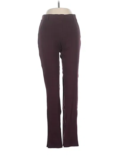 Pre-owned Quince Active Pants In Burgundy