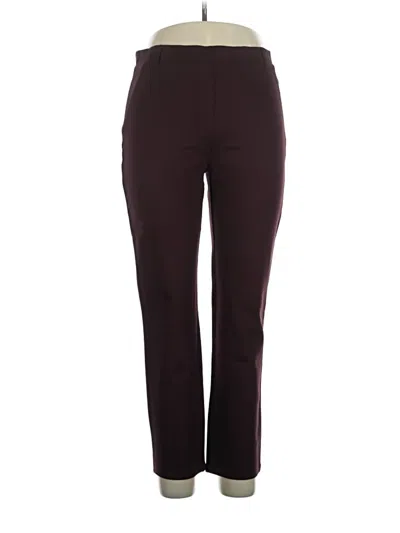Pre-owned Quince Active Pants In Burgundy