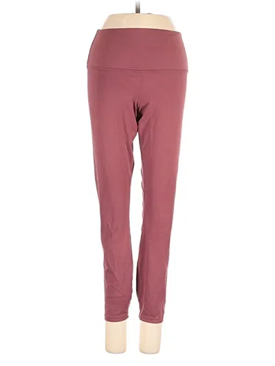 Pre-owned Quince Active Pants In Burgundy