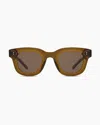 Quince Aspen Polarized Acetate Sunglasses In Clear Spice With Brown Lens