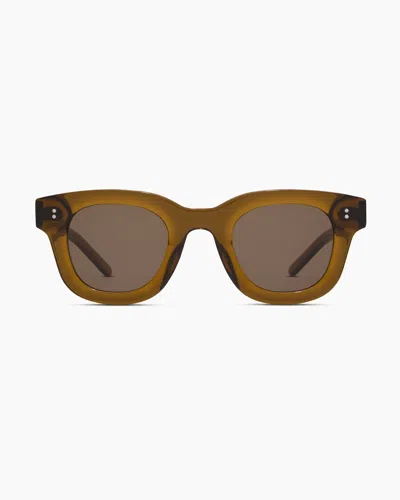Quince Aspen Polarized Acetate Sunglasses In Clear Spice With Brown Lens