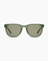 Quince Athens Polarized Acetate Sunglasses In Clear Sage With Green Lens