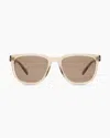 Quince Athens Polarized Acetate Sunglasses In Clear Taupe With Brown Lens
