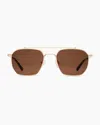 Quince Baja Polarized Stainless Steel Sunglasses In Gold With Brown Lens