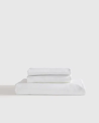 Quince Bamboo Fitted Sheet Set In White