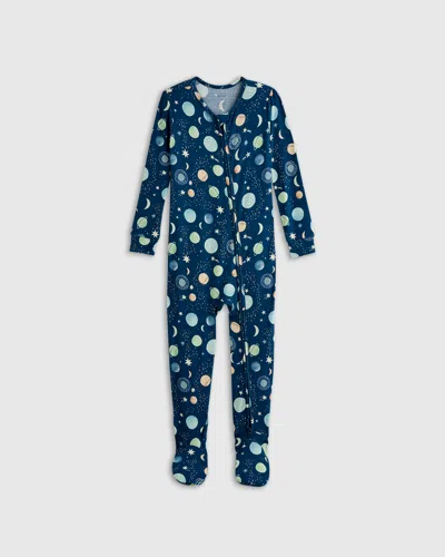 Quince Kids' Bamboo Footie Pajama In Celestial Dreams