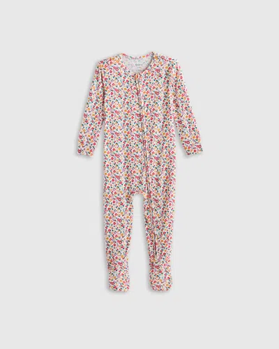 Quince Kids' Bamboo Footie Pajama In Ditsy Floral