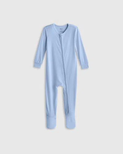 Quince Kids' Bamboo Footie Pajama In Eternal Blue