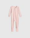 Quince Bamboo Footie Pajama In Gentle Pink