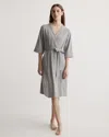 Quince Bamboo Jersey Robe In Heather Grey