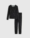 Quince Bamboo Long Sleeve And Pants Pajama Set In Black