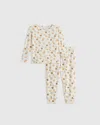 Quince Bamboo Long Sleeve Pants Pajama Set In Yummy Donuts