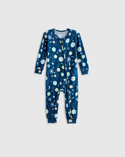 Quince Kids' Bamboo One Piece Pajama In Celestial Dreams