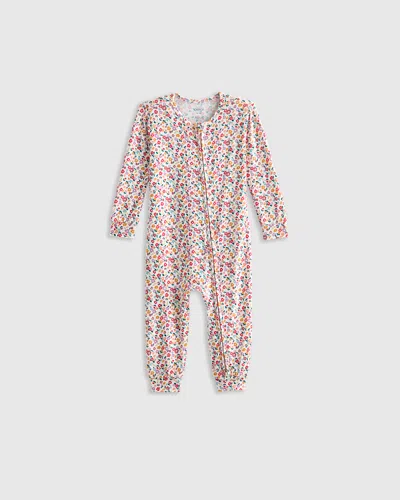 Quince Kids' Bamboo One Piece Pajama In Ditsy Floral