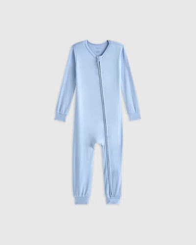 Quince Kids' Bamboo One Piece Pajama In Eternal Blue