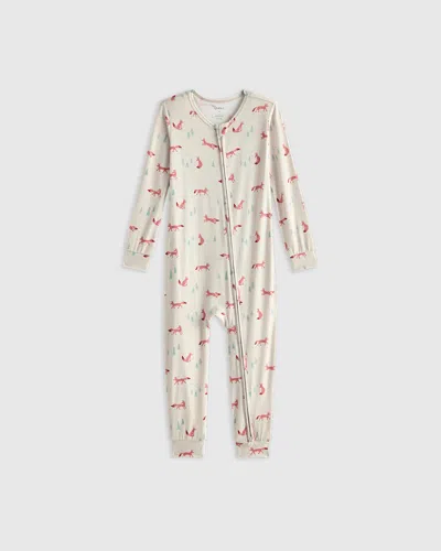 Quince Kids' Bamboo One Piece Pajama In Fox