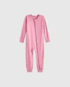 Quince Bamboo One Piece Pajama In Misty Rose