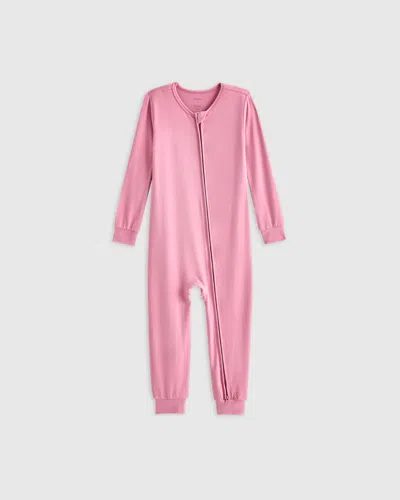 Quince Kids' Bamboo One Piece Pajama In Misty Rose