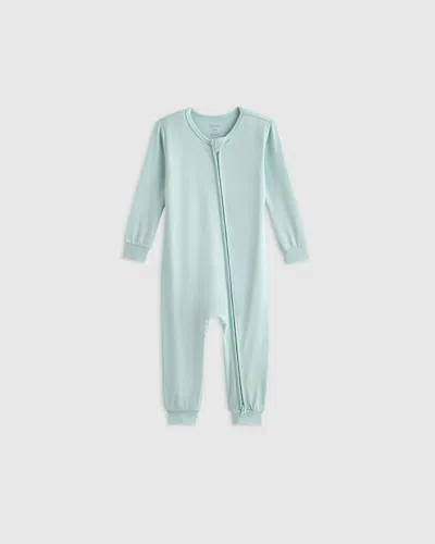 Quince Kids' Bamboo One Piece Pajama In Sage Mist