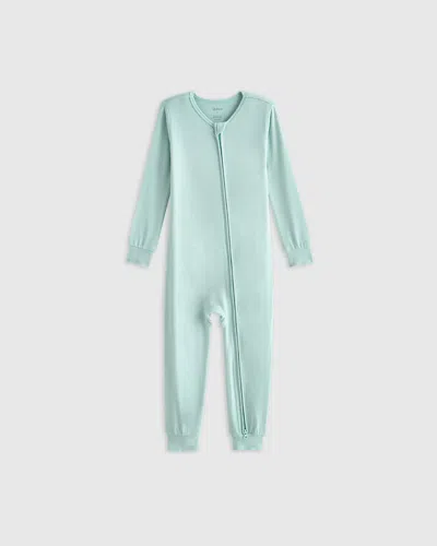 Quince Kids' Bamboo One Piece Pajama In Sage Mist