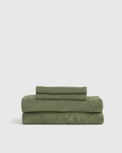 Quince Bamboo Sheet Set In Olive