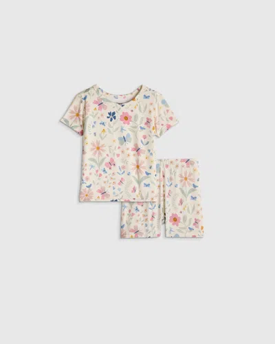 Quince Kids' Bamboo Short Sleeve And Shorts Pajama Set