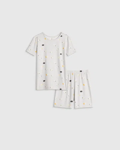 Quince Kids' Bamboo Short Sleeve And Shorts Pajama Set