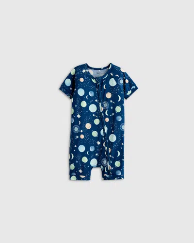 Quince Kids' Bamboo Shortie Onesie Pajama In Celestial Dreams