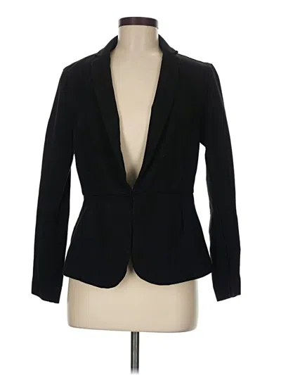 Pre-owned Quince Blazer Jacket In Black