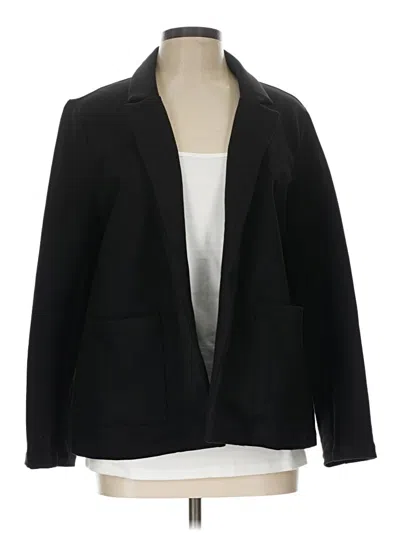 Pre-owned Quince Blazer Jacket In Black