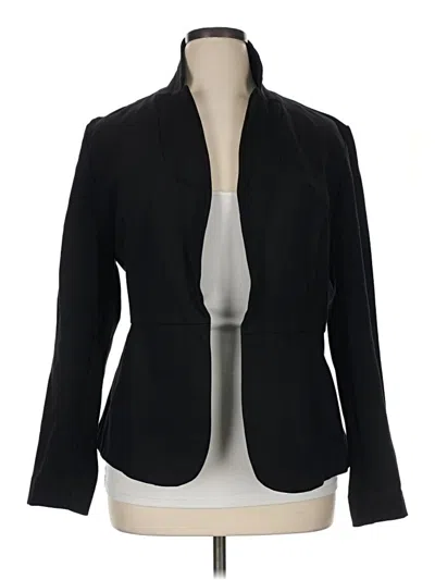 Pre-owned Quince Blazer Jacket In Black