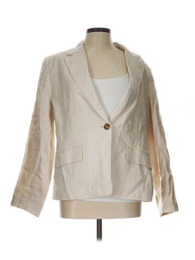 Pre-owned Quince Blazer Jacket In White