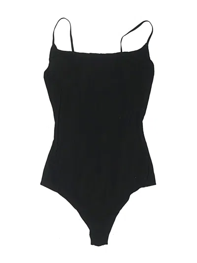 Pre-owned Quince Bodysuit In Black