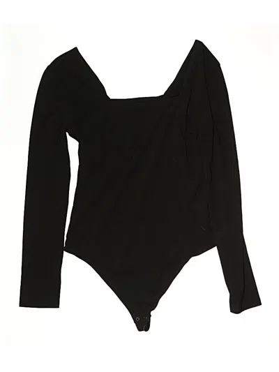 Pre-owned Quince Bodysuit In Black