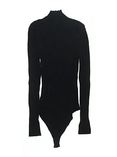 Pre-owned Quince Bodysuit In Black