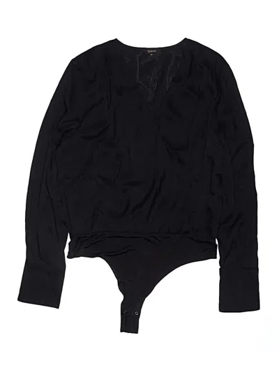 Pre-owned Quince Bodysuit In Black