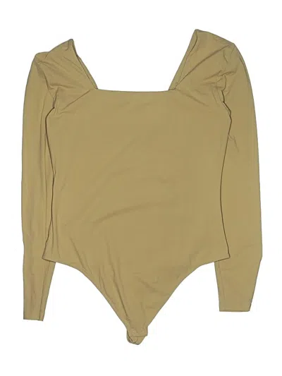 Pre-owned Quince Bodysuit In Brown